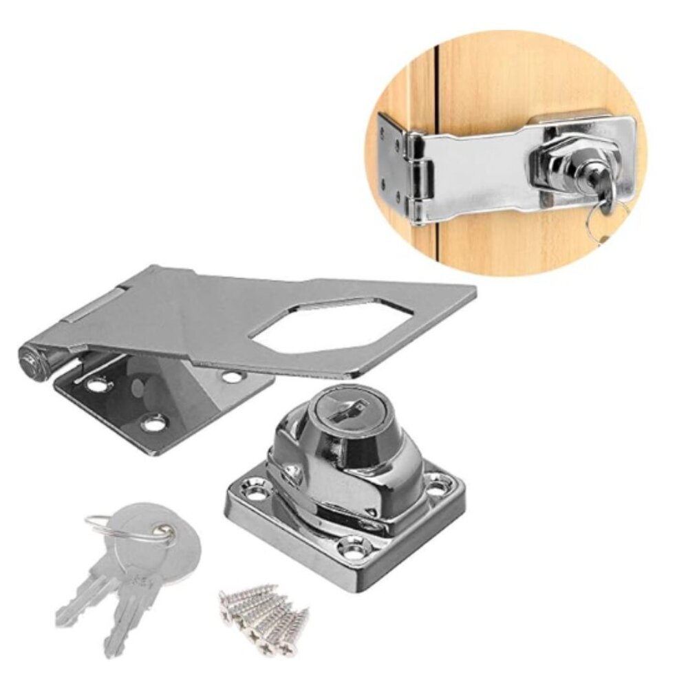 KEY LOCK HASP 4 INCH WITH KEYS